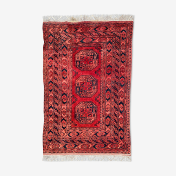 Ancient carpet turkmen ersari afghan 137x203 cm