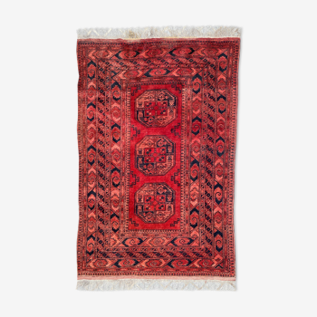 Tapis ancien turkmen ersari afghan 137x203 cm