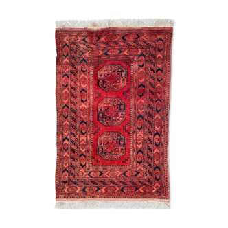 Ancient carpet turkmen ersari afghan 137x203 cm