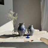 Large blue West Germany pitcher