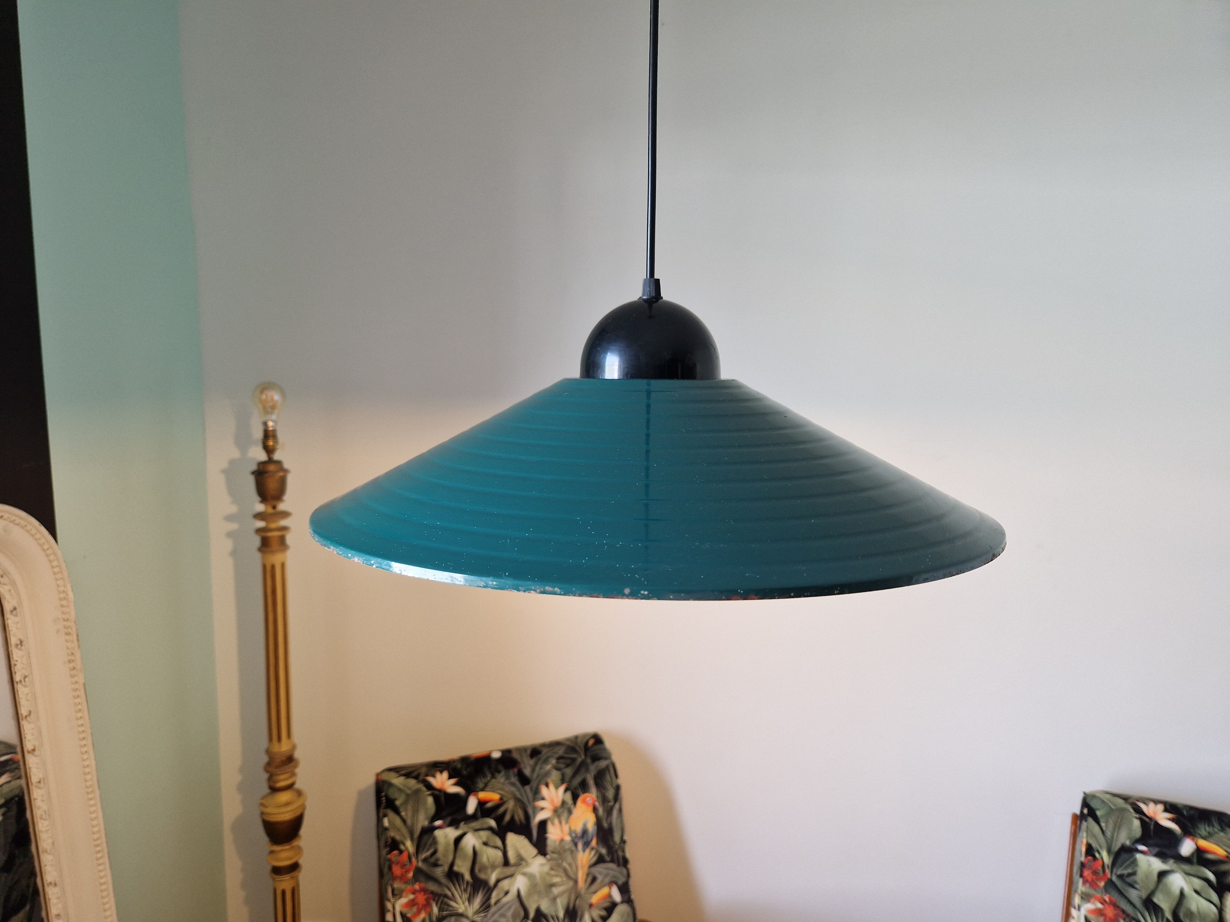 Suspension vintage verte