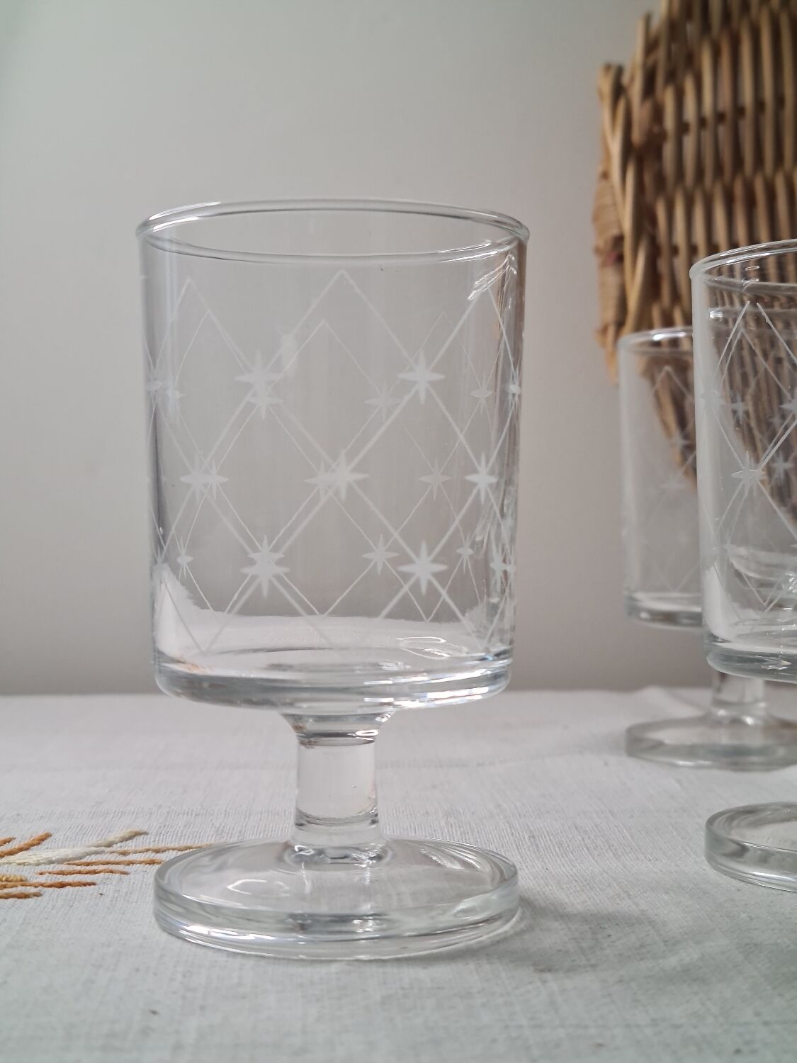 Wine glasses Luminarc limited edition 70s