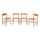 4x Børge Mogensen J39 Oak Dining Chair, FDB Møbler 1981