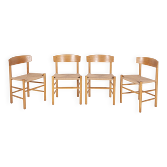 4x Chaise de salle à manger Børge Mogensen J39 Oak, FDB Møbler 1981