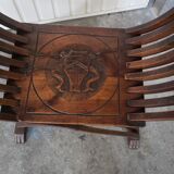 Paire de fauteuils curule ou dagobert