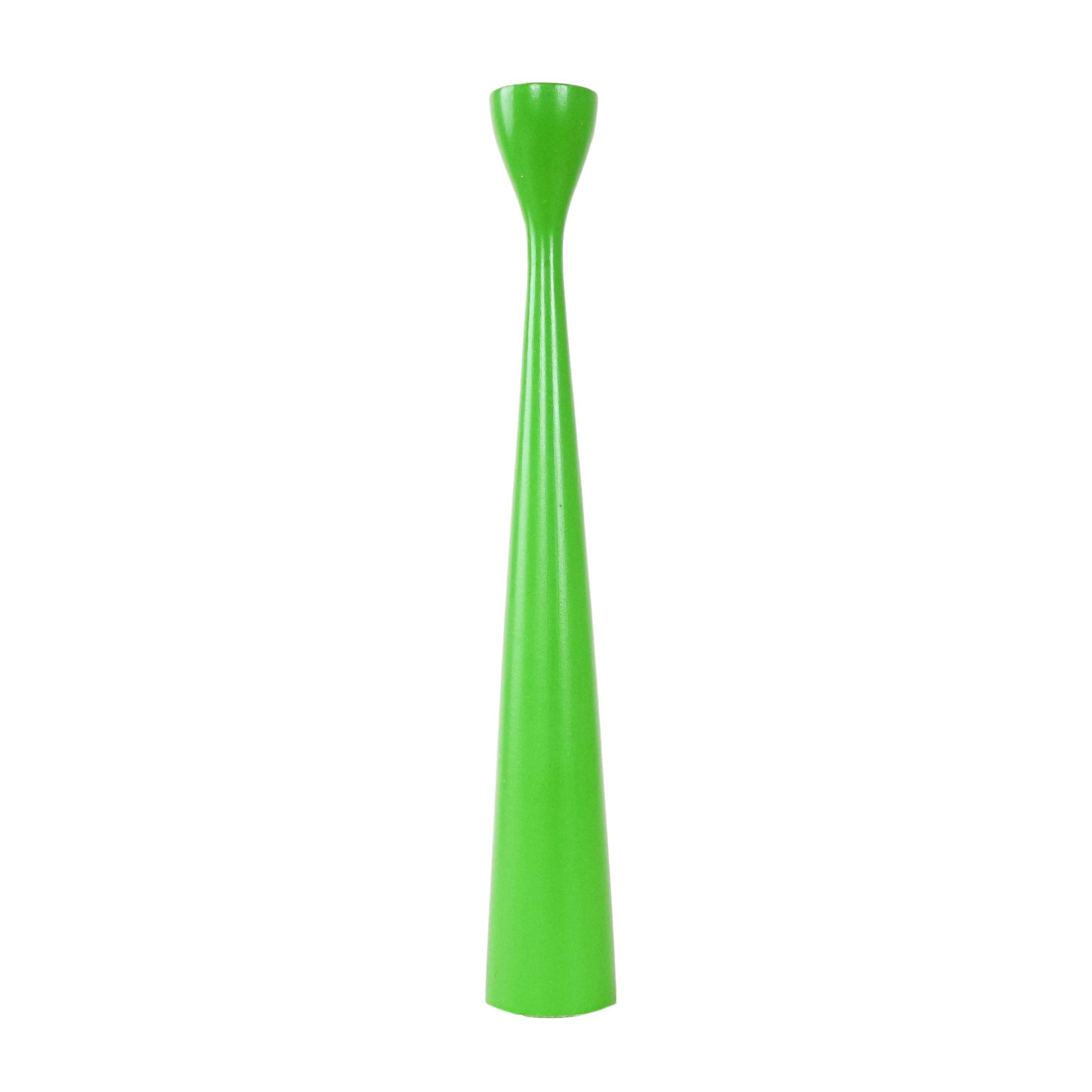 Green candlestick, Danish design, 1970s, made in Denmark