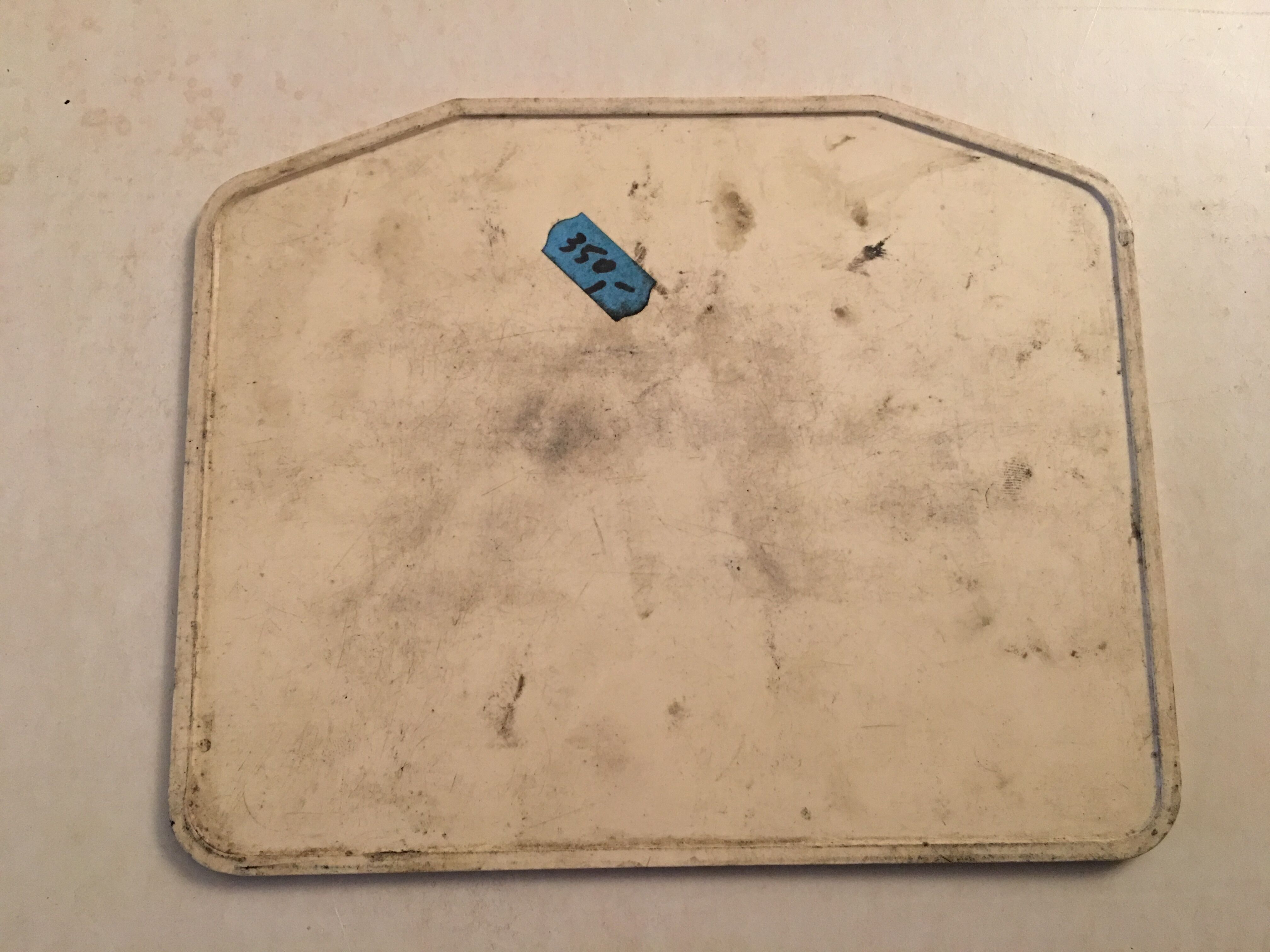 Old Bakelite No. 88 bus line plate.