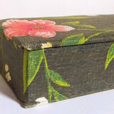 Box padded with old fabric