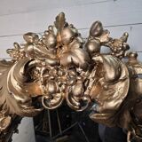 Louis XV rococo style gilded mirror, 130×100cm