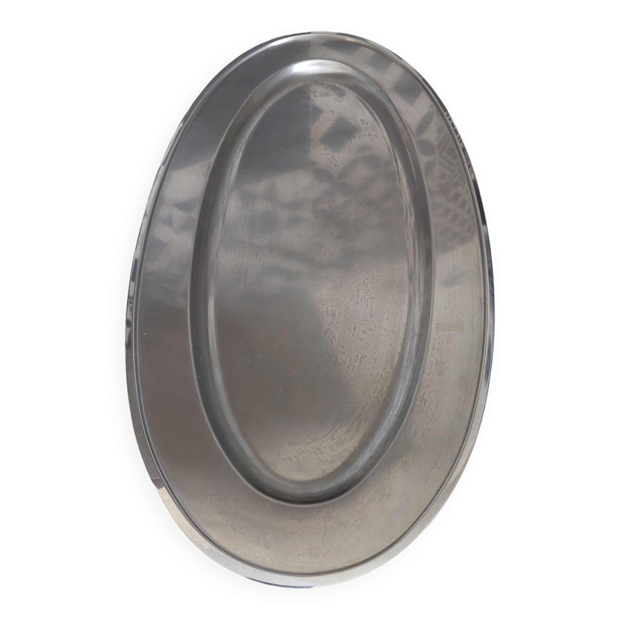Grand plat ovale inox Jean Couzon