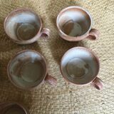 Series of 9 cups of sandstone
