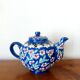 Vintage enamel ceramic teapot