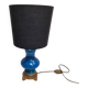 Late 19th century blue porcelain lamp