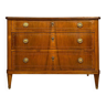 Commode Louis XVI en acajou et marquèterie vers 1800