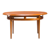 Table basse en teck du milieu du siècle par Torbjørn Afdal par Bruksbo, années 1960