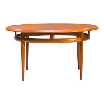 Table basse en teck du milieu du siècle par Torbjørn Afdal par Bruksbo, années 1960