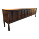 Spanish vintage brutalist oak chest of drawers sideboard cabinet