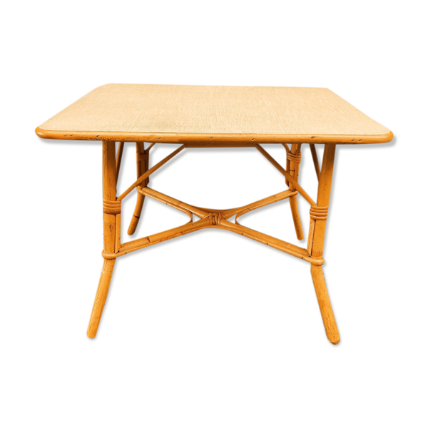 Table basse en rotin