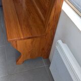 Handcrafted solid olive wood bench
