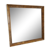 Miroir carré doré à la feuille d'or - 47x47cm