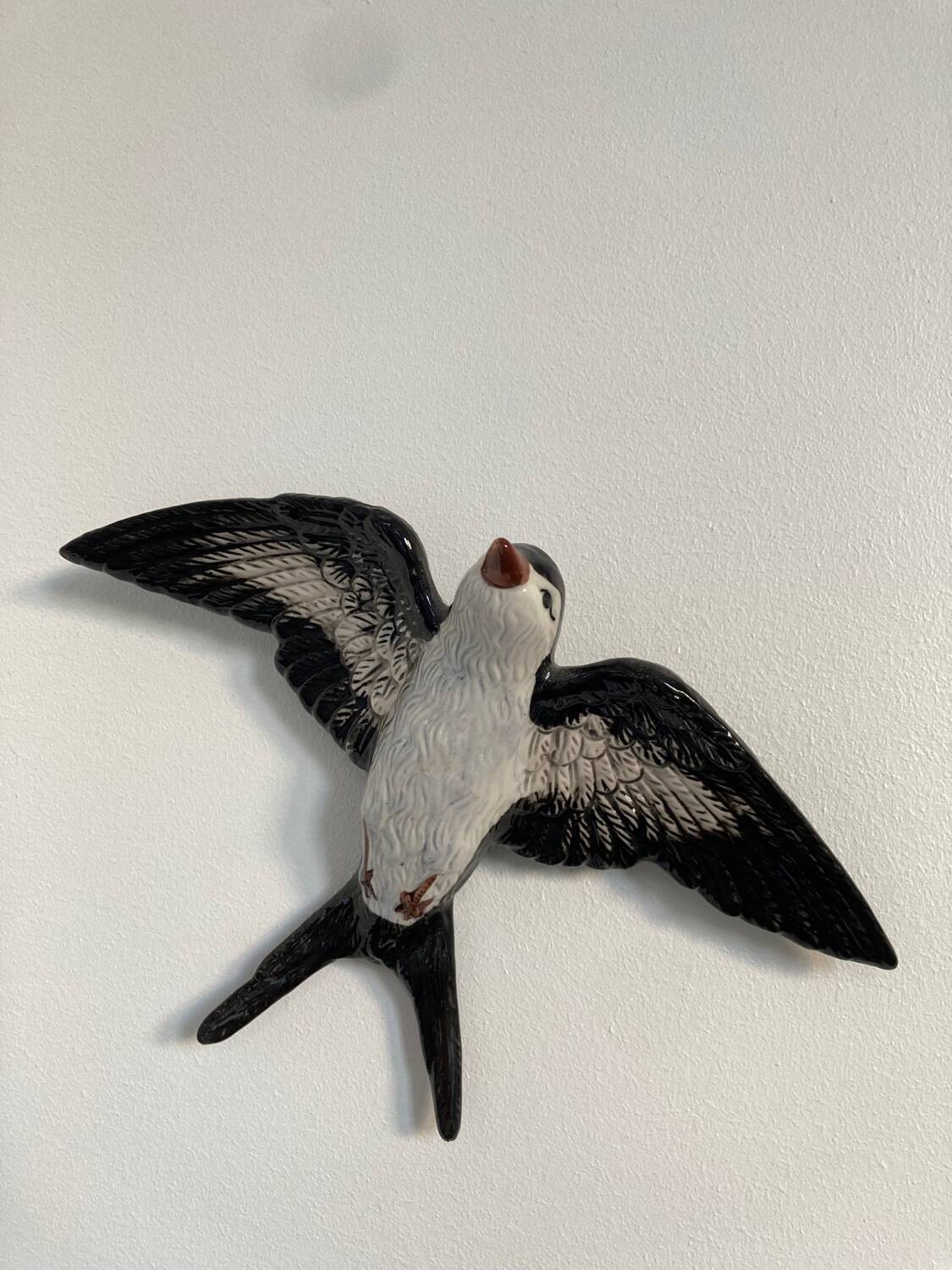Hirondelle céramique vintage L22cm