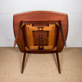 Expandable square teak dining table by Henry Walter Klein 1960