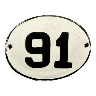 Enamel metal numbers made in europe