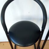 Paire de tabouret de bar post-moderne, Amisco, années 80