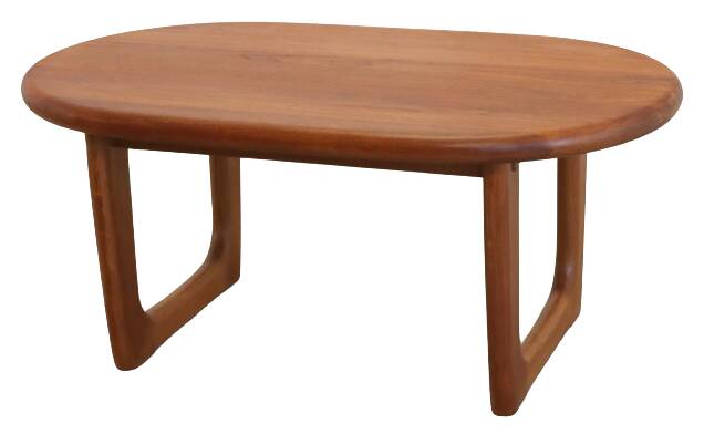 Table de salon design Niels Bach en teck deens 'Hansen'