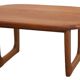 Table de salon design Niels Bach en teck deens 'Hansen'