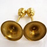 Pair of brass candlesticks