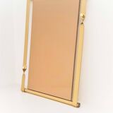 Miroir du milieu du siècle de Luciano Frigerio avec cadre torsadé doré, Italie, Italie
