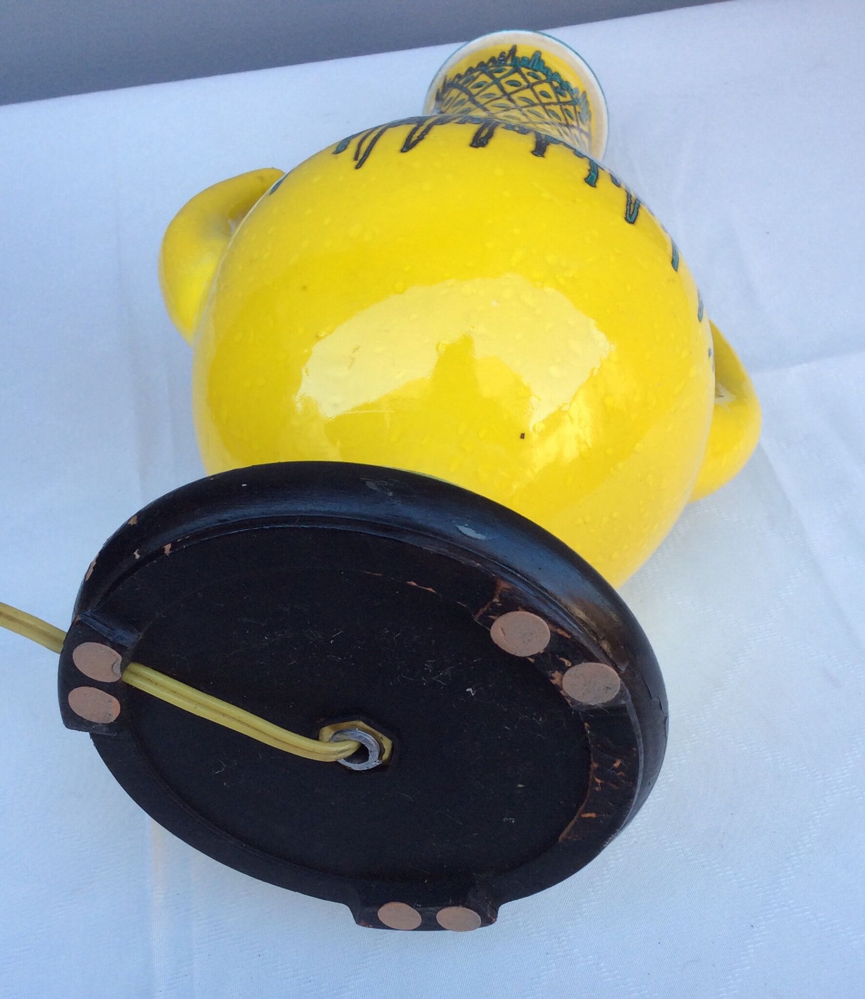 Ceramic lamp foot, Italy 60s