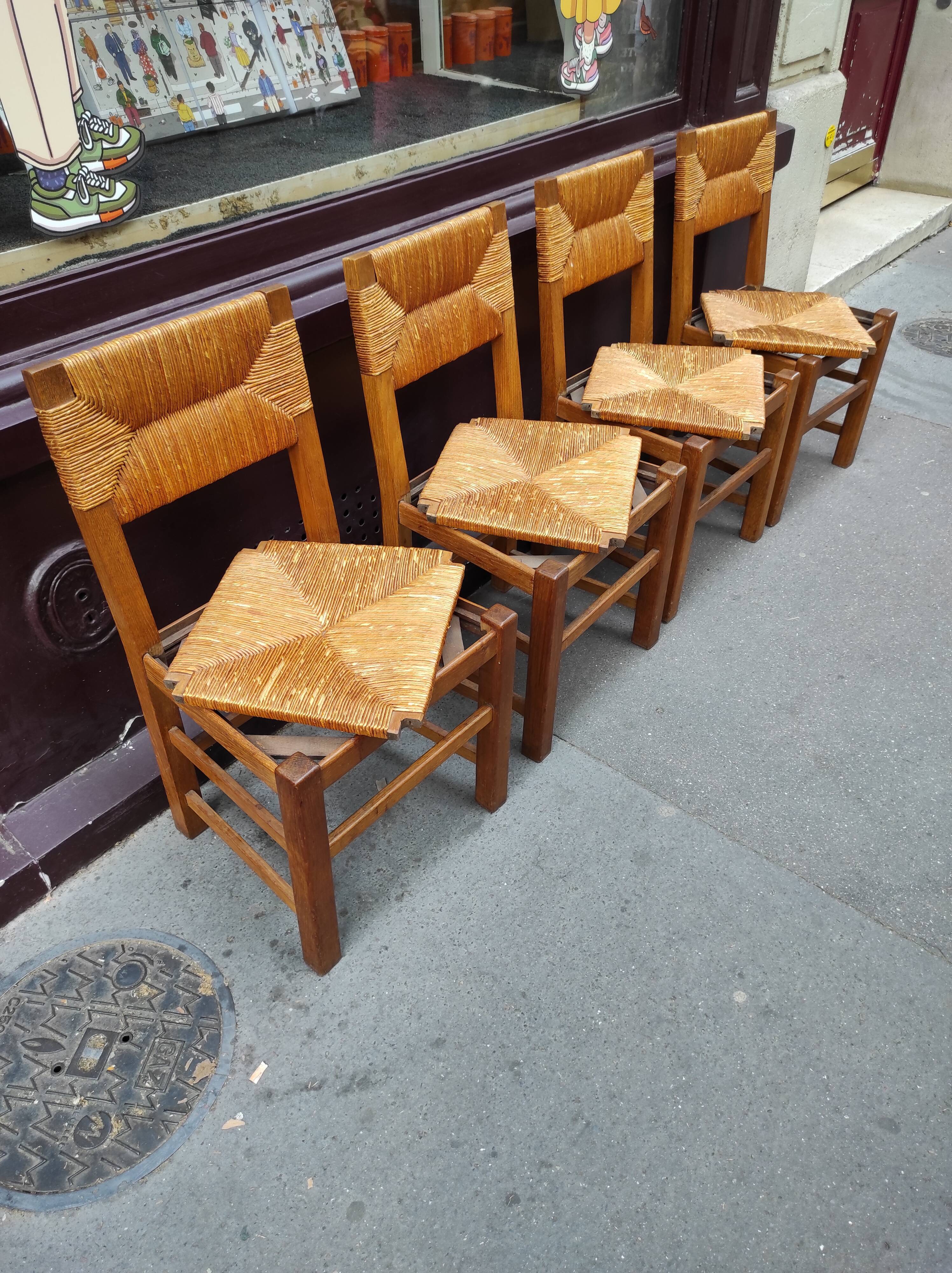 4 mulched chairs 50s