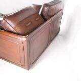 Paire de canapés cuir Roche Bobois