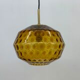Limburg Glashutte glass hanging lamp , 1970