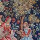 Grande tapisserie Jules Pansu –  La Dame au coffret  – Point d’Halluin