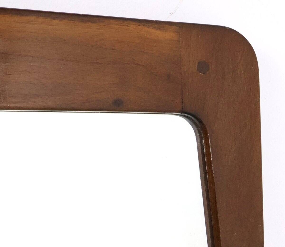 Vintage wooden mirror by Aksel Kjersgaard for Illums Bolighus, 1960s