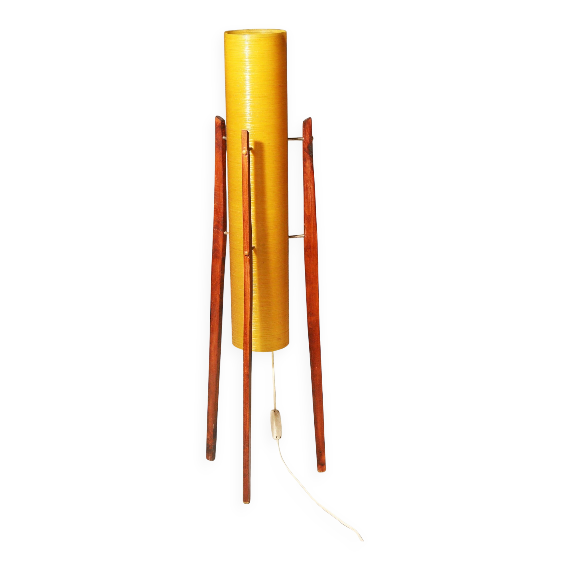 Lampadaire Rocket en fibre de verre du milieu du siècle, années 1960, Tchécoslovaquie
