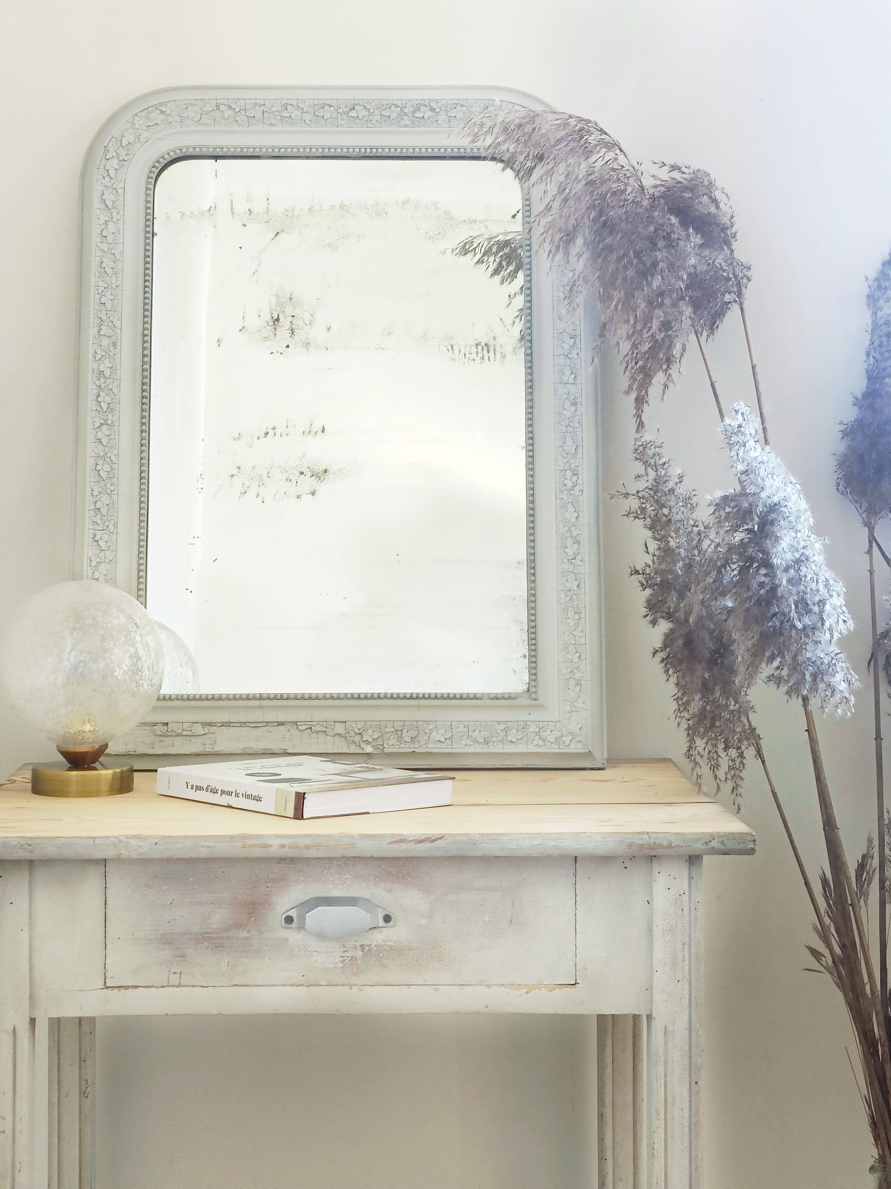 Mirror Louis Philippe gray patina