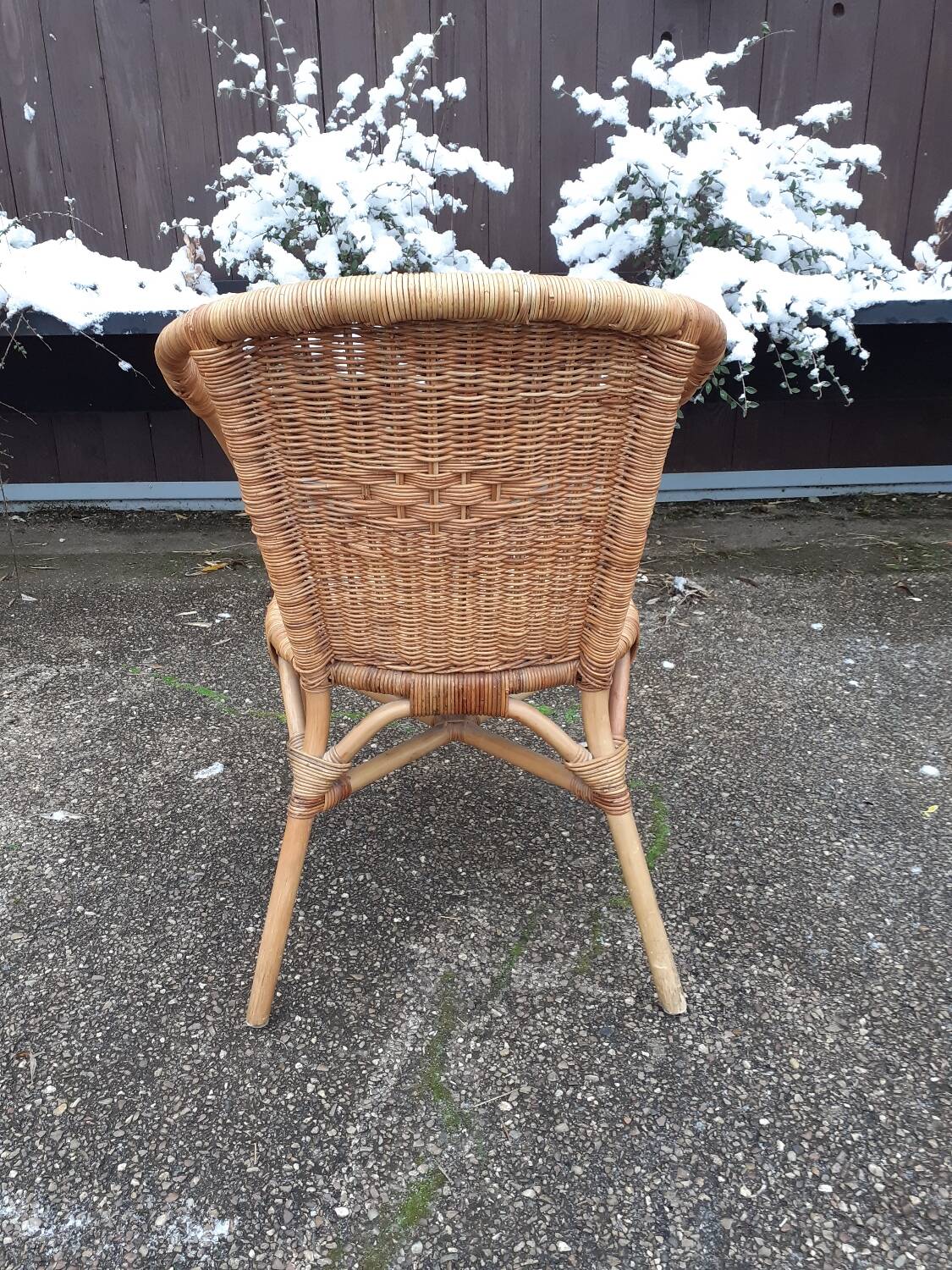 Wicker armchair