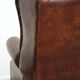 Large sheepskin wing chair with excellent colour and great seating comfort