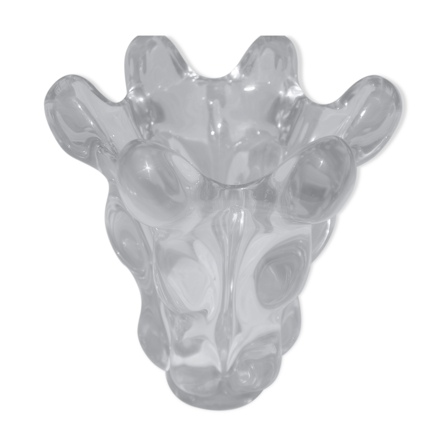 Art deco crystal vase