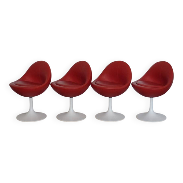 Serie de chaises design Borje Johanson 1970