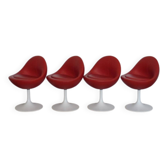 Serie de chaises design Borje Johanson 1970