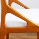 Chaise Baumann - Entièrement restaurée - Tissu, mousse & sangles : neuf
