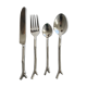 Set de 20 couverts en métal argenté brillant