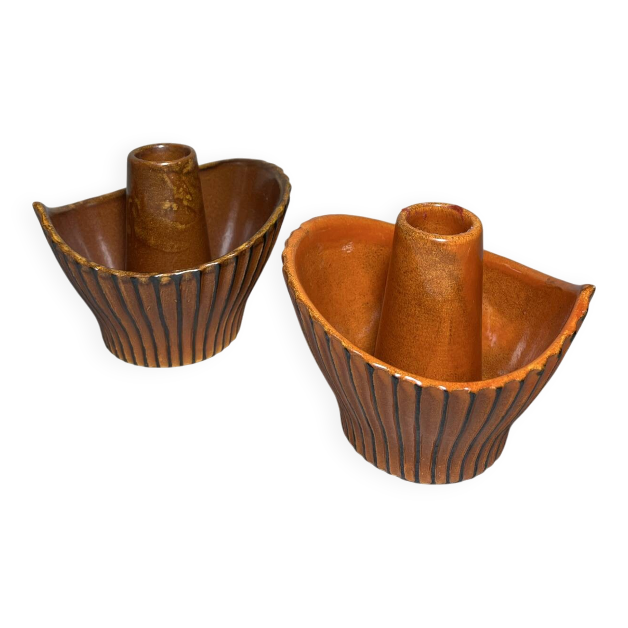 Bougeoirs en céramique