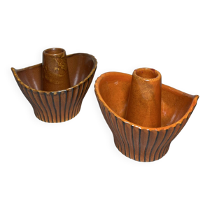 Bougeoirs en céramique