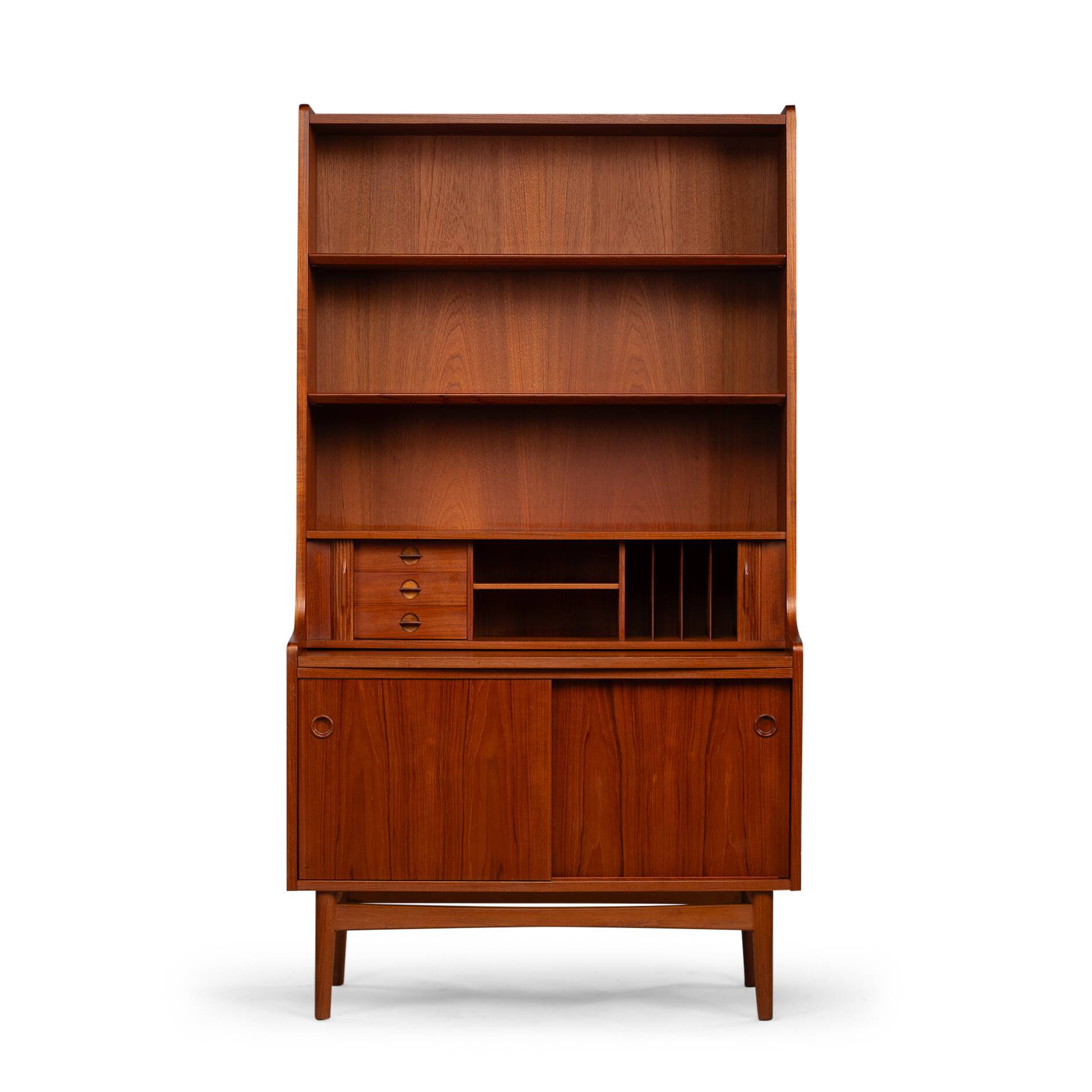 Danish Teak Secretaire by Johannes Sorth for Bornholms Mobelfabrik, 1960s